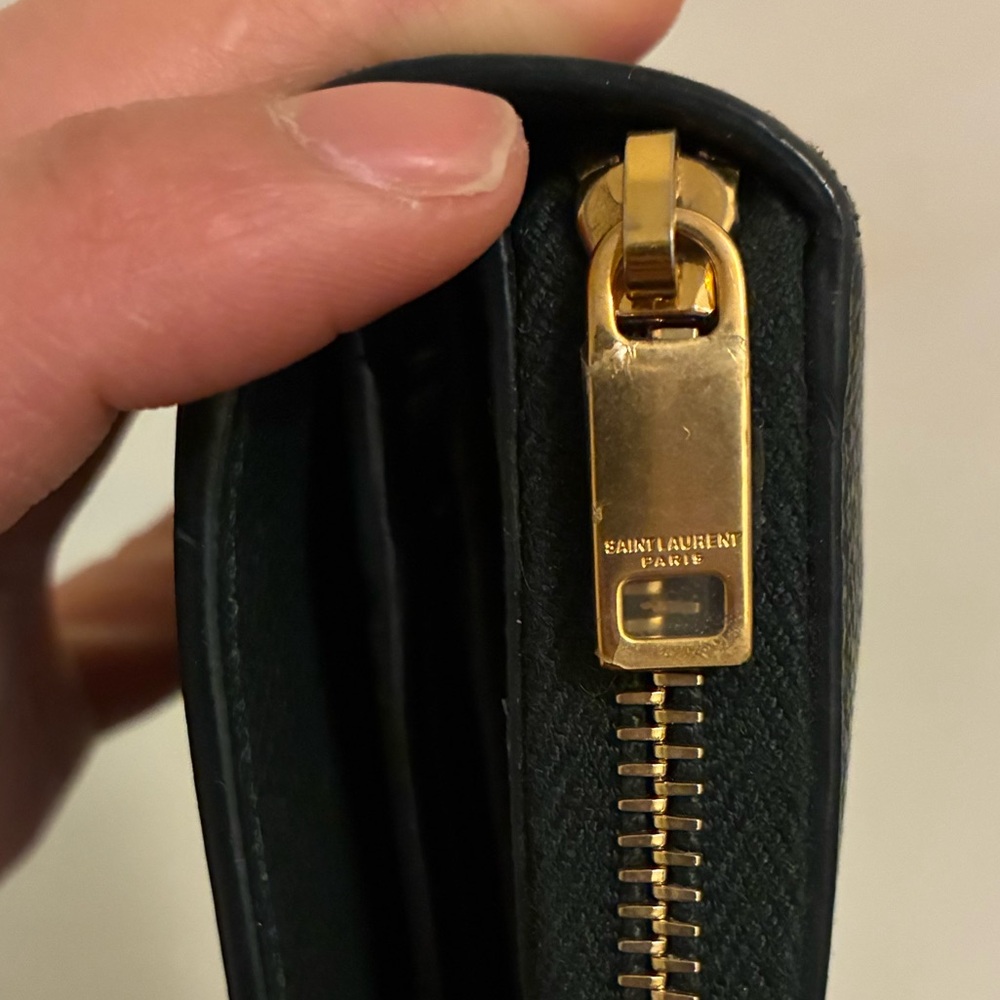 Saint Laurent leather wallet Dark green - Picture 3 of 3
